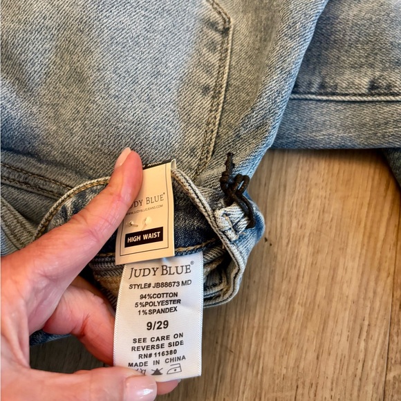 NWT - Judy Blue Retro Wide Classic Denim With Yolk Jeans - size 9/29 - Picture 7 of 10